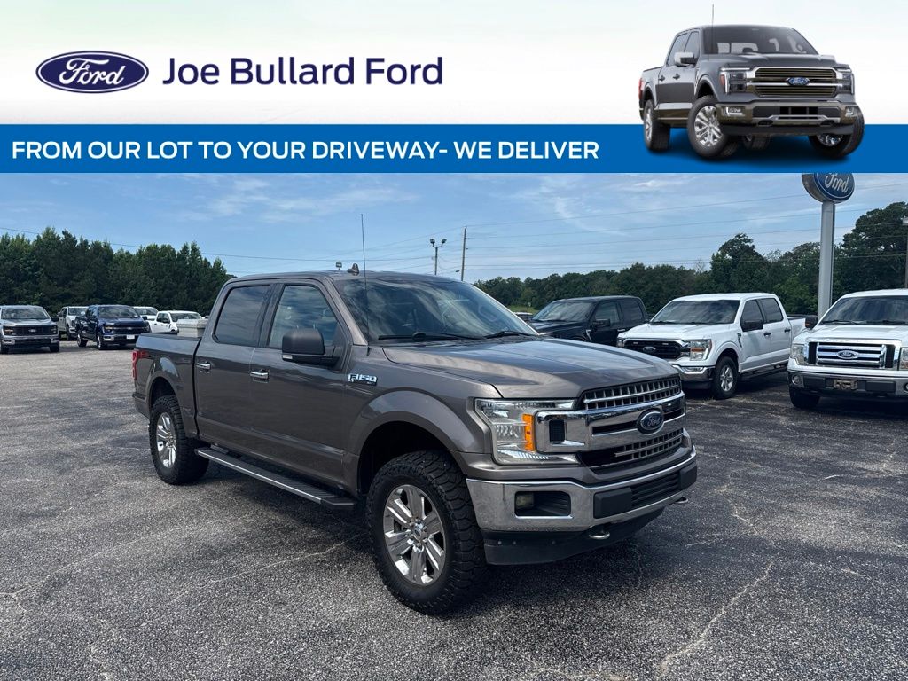 Stone Gray 2018 Ford F-150 Pickup Truck Four-Wheel Drive Automatic