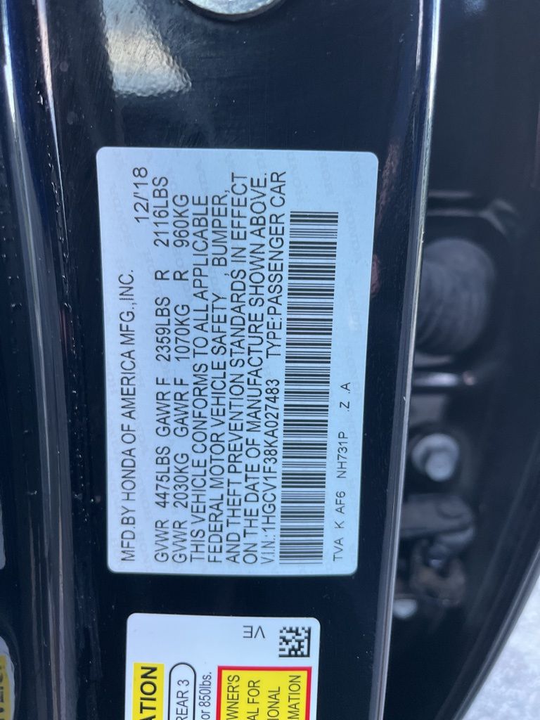 2019 Honda Accord Sport 10