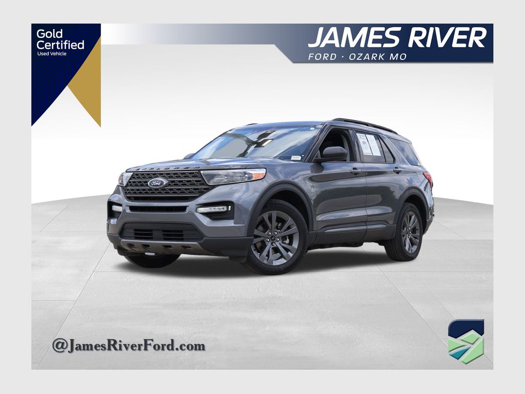 Gray Metallic 2023 Ford Explorer SUV / Crossover All-Wheel Drive Automatic