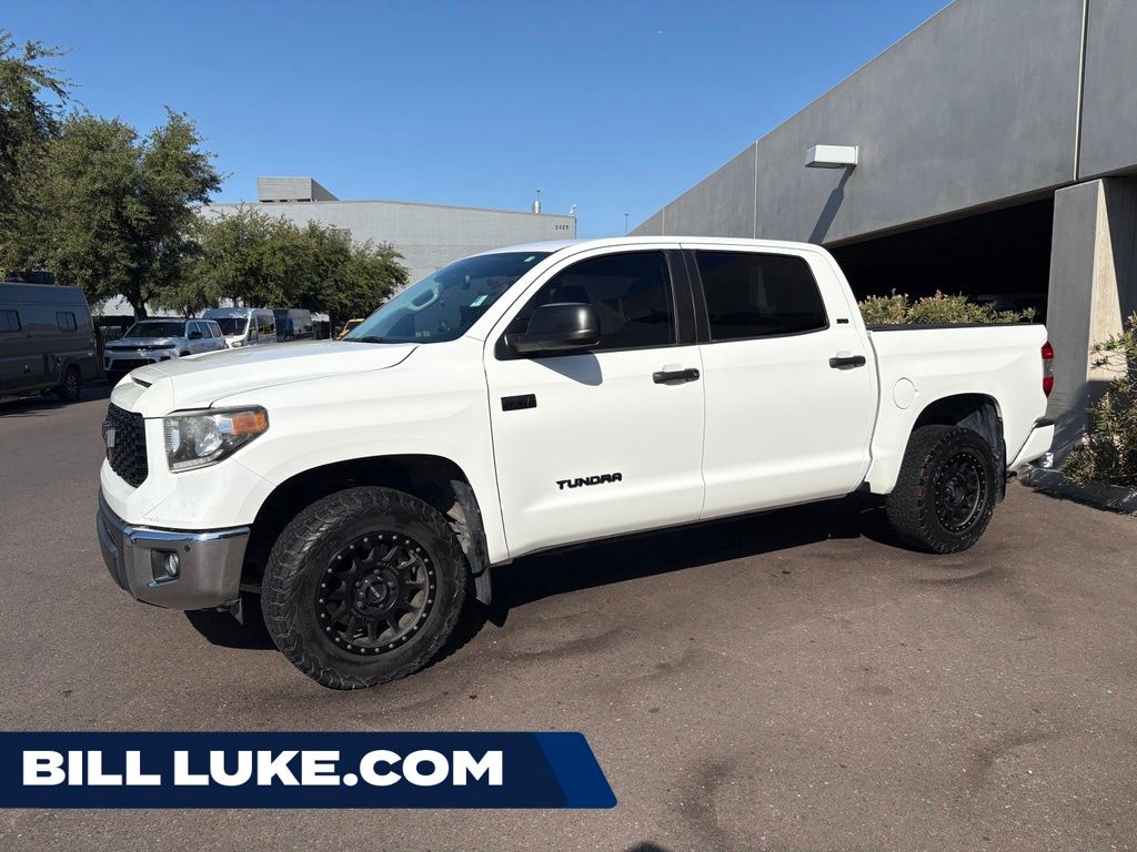 Super White 2021 Toyota Tundra Pickup Truck Four-Wheel Drive 6-Speed Automatic
