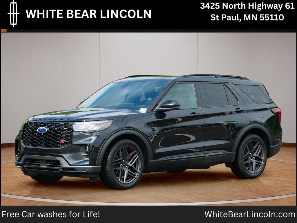 Black Metallic 2025 Ford Explorer SUV / Crossover All-Wheel Drive Automatic