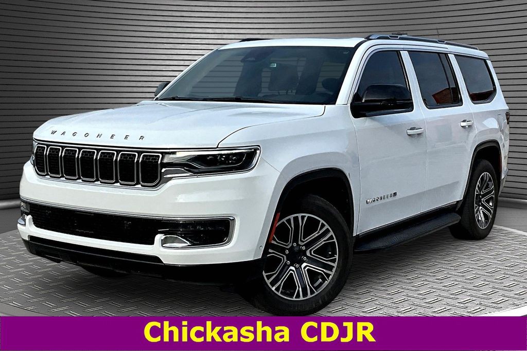 Bright White Clearcoat 2024 Jeep Wagoneer 4WD SUV / Crossover Four-Wheel Drive 8-Speed Automatic