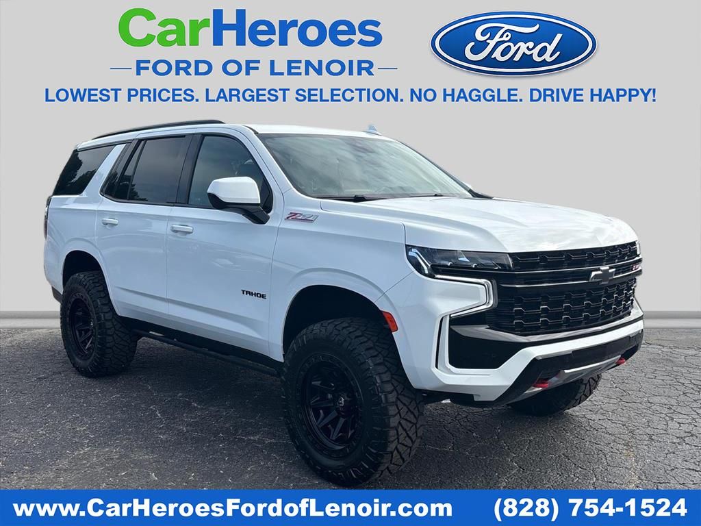 Summit White 2023 Chevrolet Tahoe SUV / Crossover Four-Wheel Drive 10-Speed Automatic
