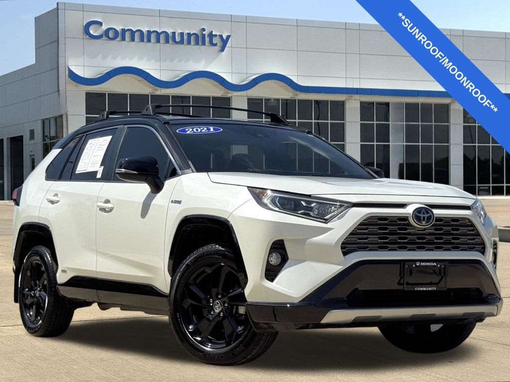 2021 Toyota RAV4 Hybrid XSE White at EAG Ford Navasota