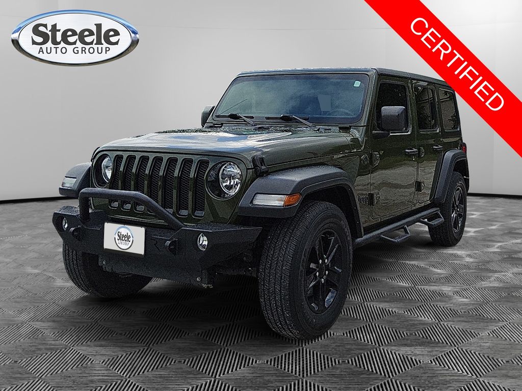Sarge Green Clearcoat 2023 Jeep Wrangler SUV / Crossover Four-Wheel Drive 8-Speed Automatic