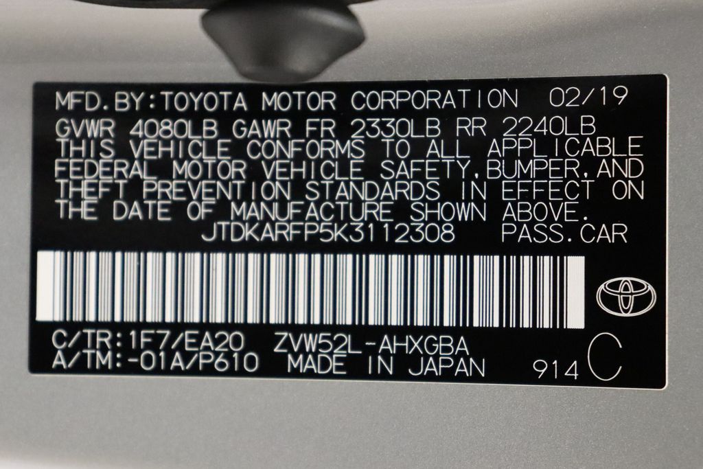 2019 Toyota Prius Prime Premium 15