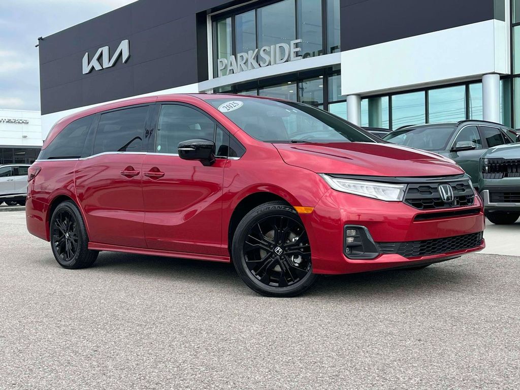 Red 2025 Honda Odyssey Minivan Front-Wheel Drive Automatic