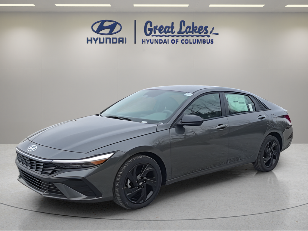 Amazon Gray 2026 Hyundai Elantra Sedan Front-Wheel Drive Continuously Variable Transmission