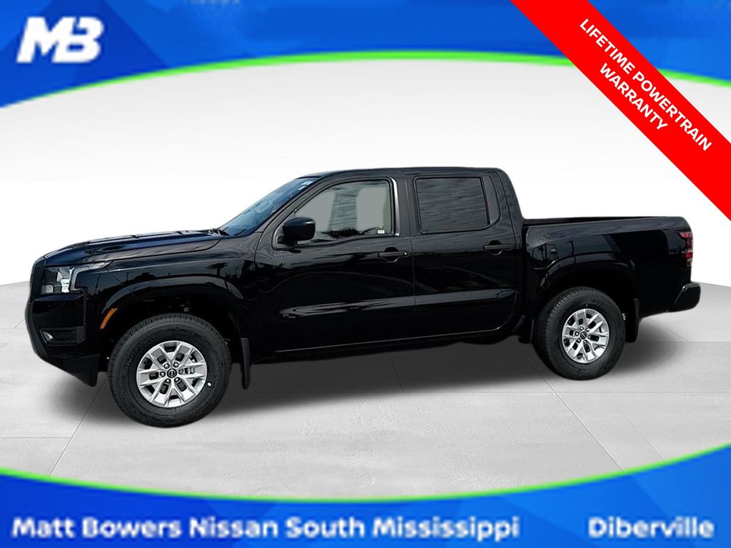 Super Black 2025 Nissan Frontier Pickup Truck Four-Wheel Drive 9-Speed Automatic Overdrive