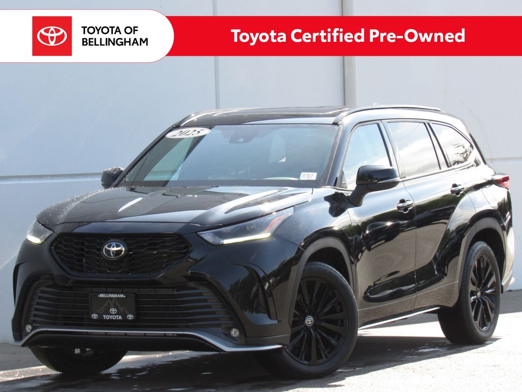 Midnight Black Metallic 2025 Toyota Highlander SUV / Crossover All-Wheel Drive 8-Speed Automatic