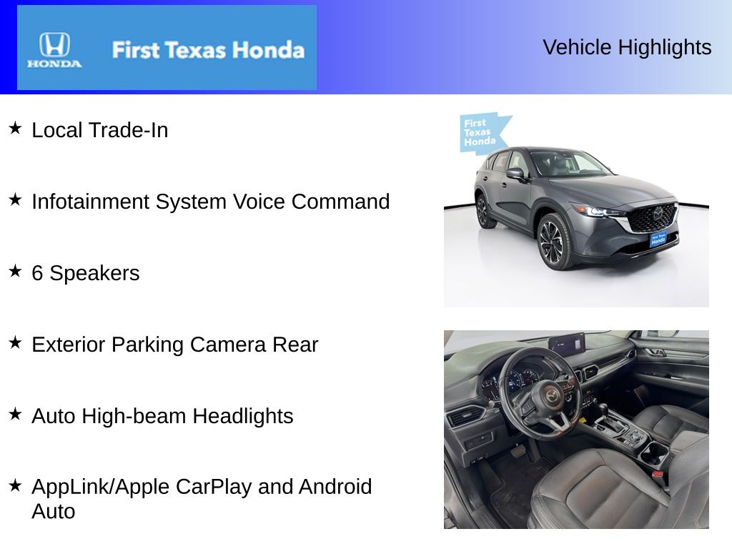 Used Car 2022 Mazda Cx-5  2.5 S Premium Package For Sale Under $30,000 In Austin, Texas