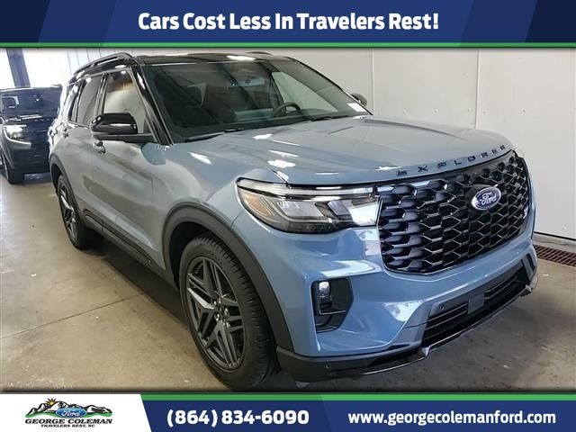 Vapor Blue 2025 Ford Explorer ST AWD SUV / Crossover All-Wheel Drive Automatic