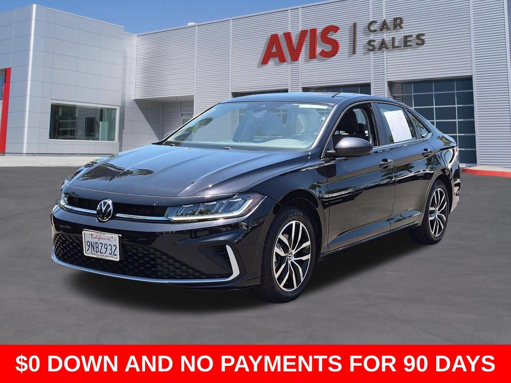 Black 2025 Volkswagen Jetta Sedan Front-Wheel Drive 8-Speed Automatic