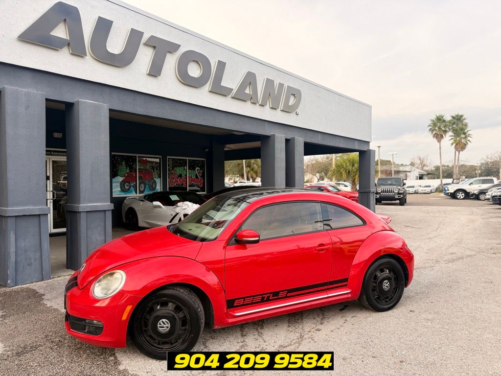 Tornado Red 2015 Volkswagen Beetle 1.8T Hatchback Front-Wheel Drive 6-Speed Automatic