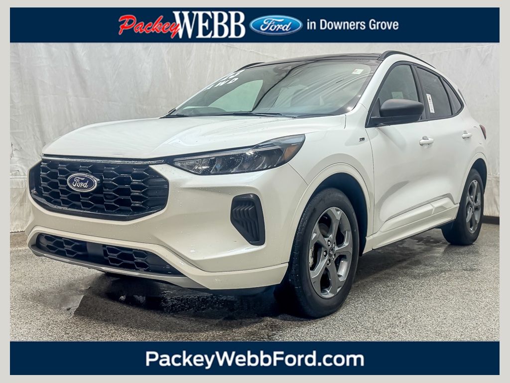 White Metallic 2023 Ford Escape SUV / Crossover All-Wheel Drive 8-Speed Automatic