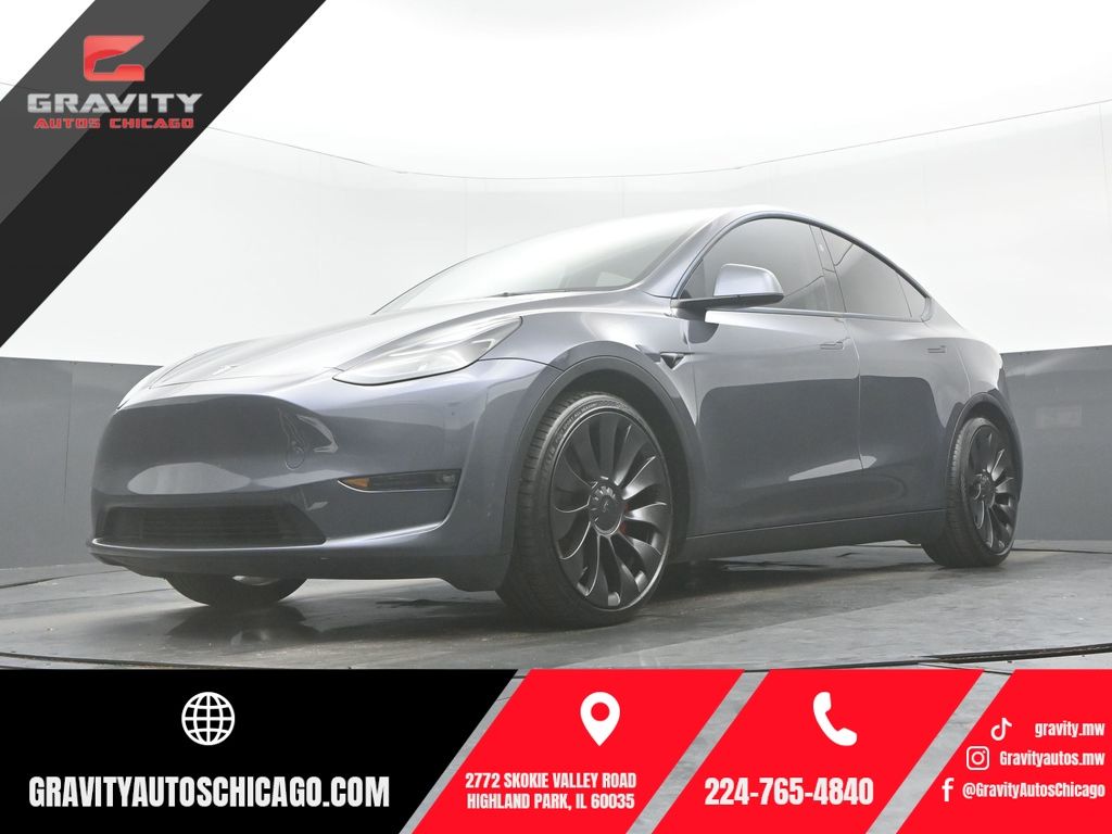 Midnight Silver Metallic 2023 Tesla Model Y SUV / Crossover All-Wheel Drive 1-Speed Automatic