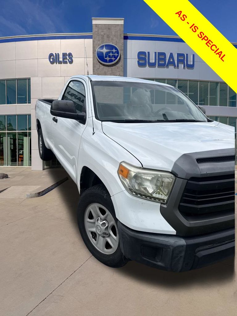 Super White 2014 Toyota Tundra Pickup Truck 4X2 5-Speed Automatic Overdrive