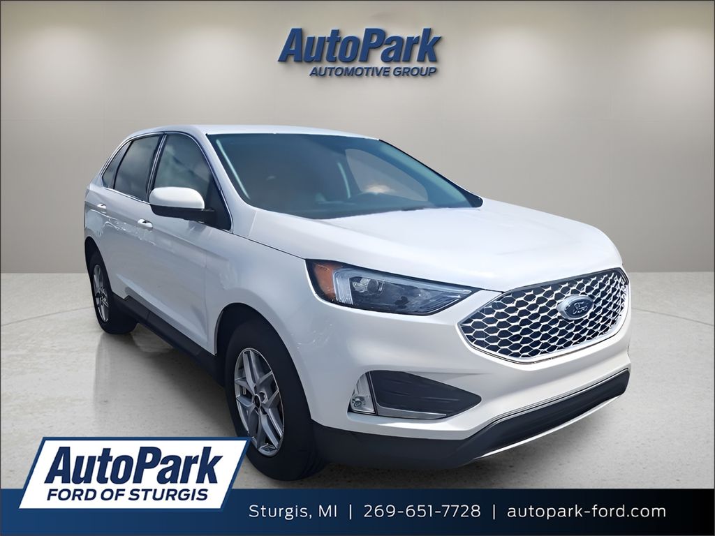 White Metallic 2024 Ford Edge SUV / Crossover All-Wheel Drive 8-Speed Automatic