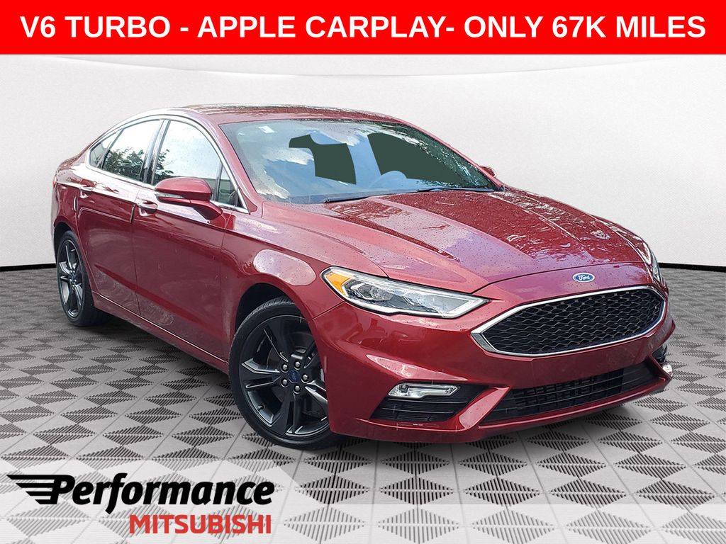 Ruby Red Metallic 2017 Ford Fusion Sedan All-Wheel Drive 6-Speed Automatic