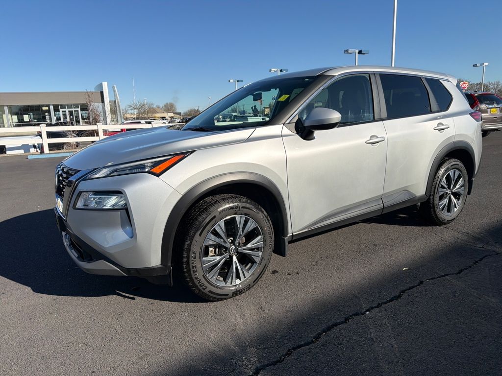 Brilliant Silver Metallic 2023 Nissan Rogue SV AWD SUV / Crossover All-Wheel Drive Continuously Variable Transmission