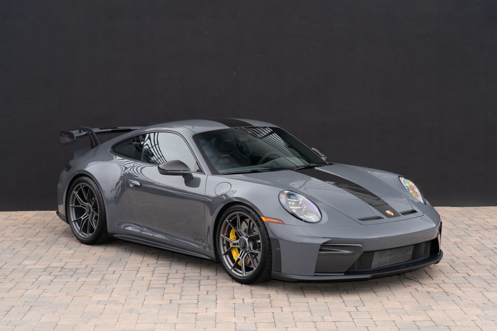 Gray (Slate Grey Neo) 2025 Porsche 911 Coupe Rear-Wheel Drive 7-Speed Automatic