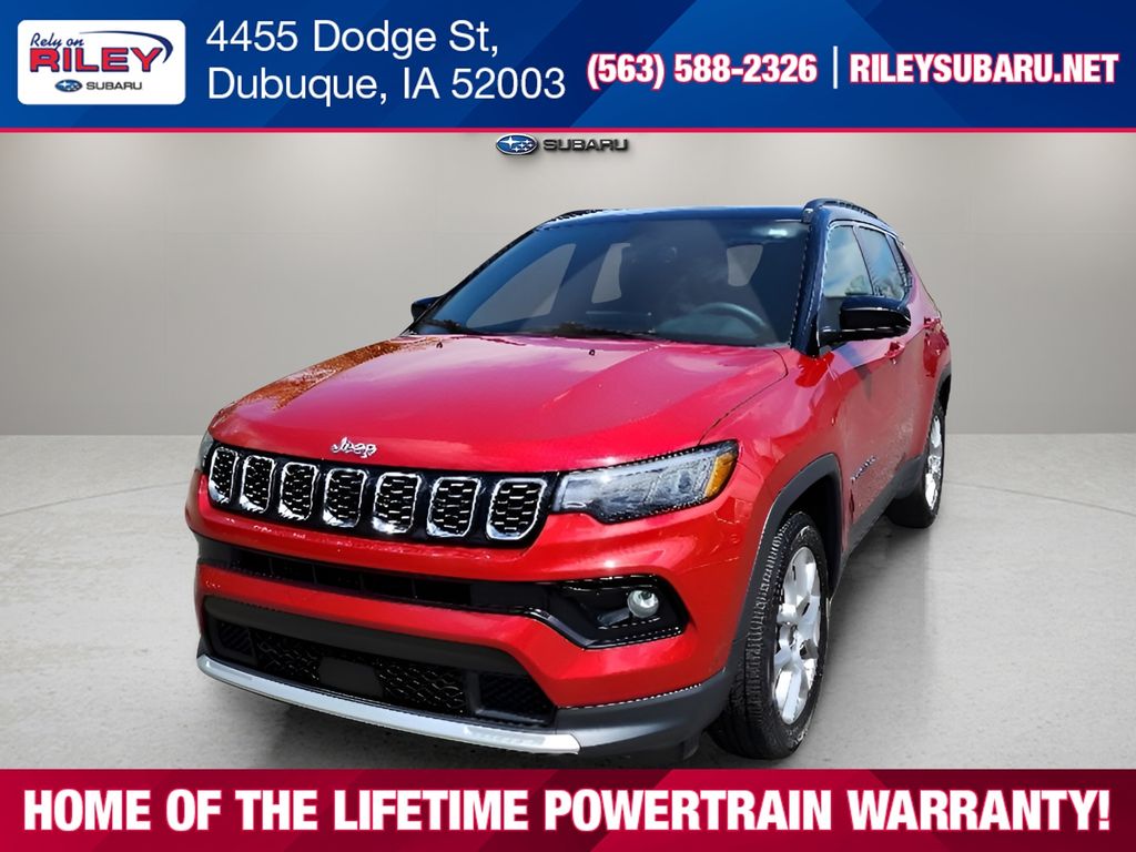 Red Hot Pearlcoat 2025 Jeep Compass SUV / Crossover Four-Wheel Drive 8-Speed Automatic