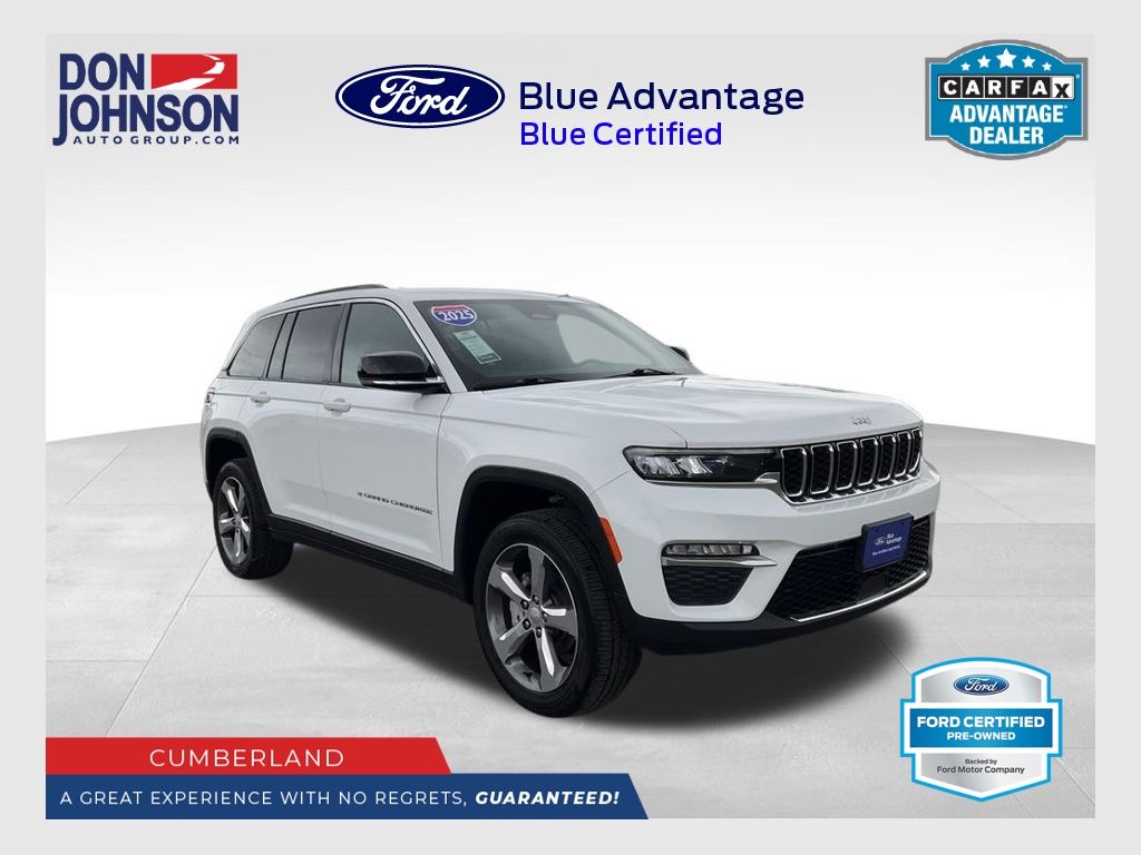 Bright White Clearcoat 2025 Jeep Grand Cherokee SUV / Crossover Four-Wheel Drive 8-Speed Automatic