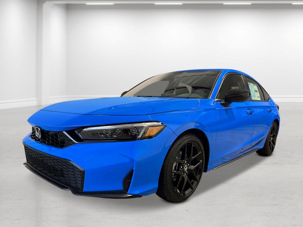 Boost Blue Pearl 2026 Honda Civic Hatchback Hatchback Front-Wheel Drive Continuously Variable Transmission