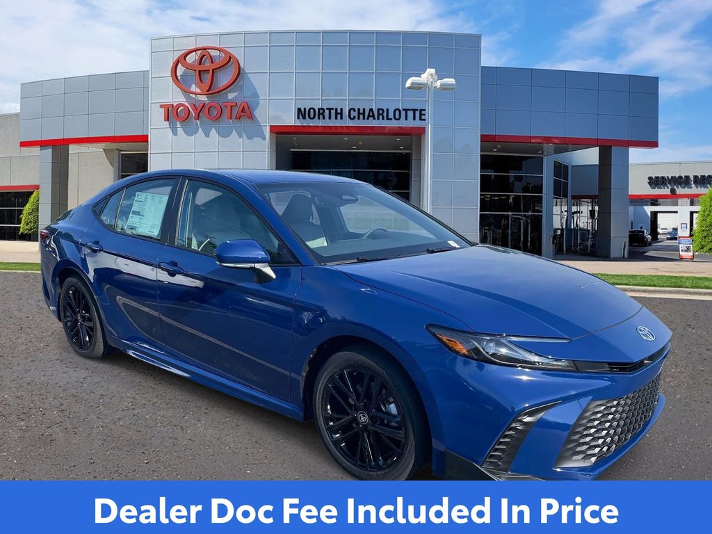 Blue 2026 Toyota Camry Sedan Front-Wheel Drive Continuously Variable Transmission