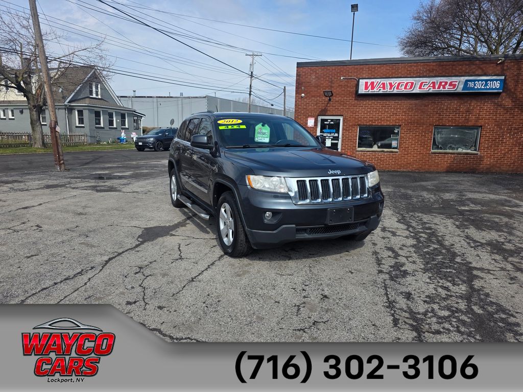 Gray (Maximum Steel Metallic Clearcoat) 2012 Jeep Grand Cherokee Laredo 4WD SUV / Crossover Four-Wheel Drive 5-Speed Automatic