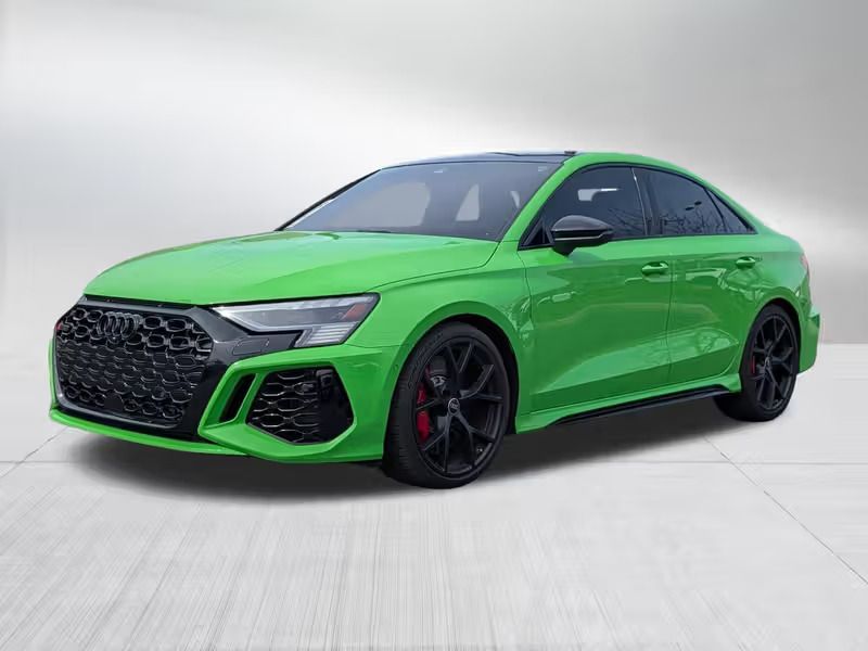 Kyalami Green 2024 Audi RS 3 2.5T quattro Sedan All-Wheel Drive 7-Speed Automatic