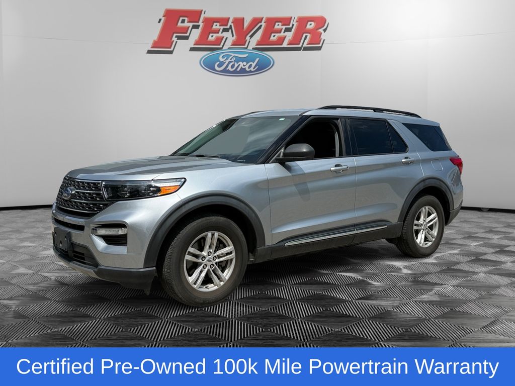 Silver Metallic 2022 Ford Explorer XLT RWD SUV / Crossover Rear-Wheel Drive Automatic