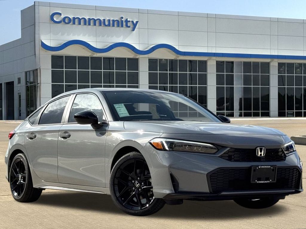 2026 Honda Civic Hybrid Sport Gray at Shottenkirk Kia Fort Bend