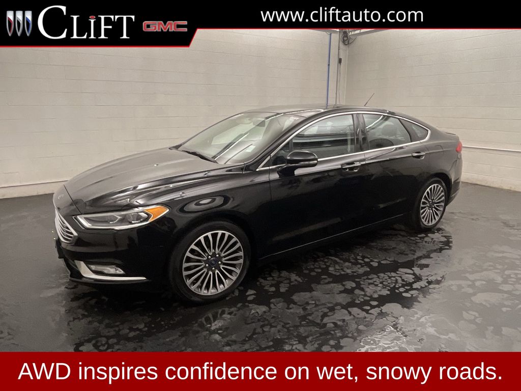 Shadow Black 2017 Ford Fusion Sedan All-Wheel Drive 6-Speed Automatic