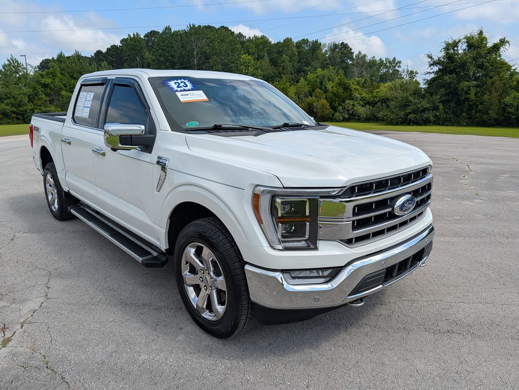 Star White Metallic Tri-Coat 2023 Ford F-150 Pickup Truck Four-Wheel Drive Automatic