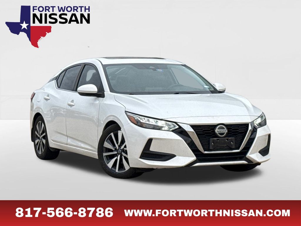 Aspen White Tricoat 2020 Nissan Sentra SV FWD Sedan Front-Wheel Drive Continuously Variable Transmission