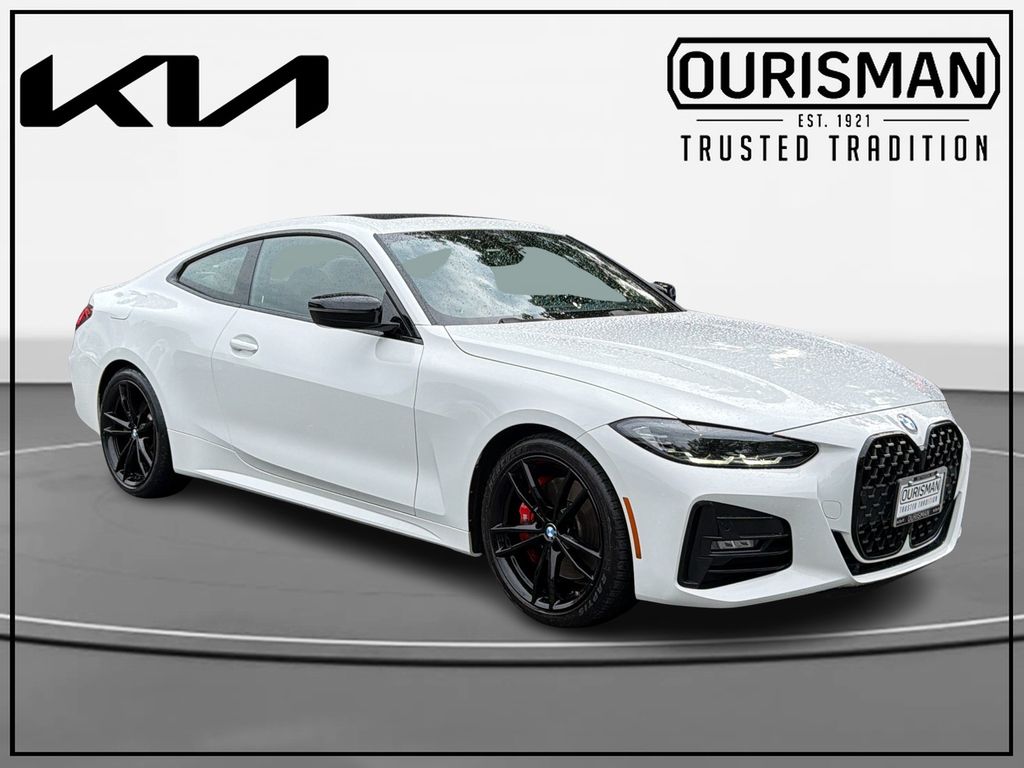 Alpine White 2024 BMW 4 Series Coupe Rear-Wheel Drive 8-Speed Automatic