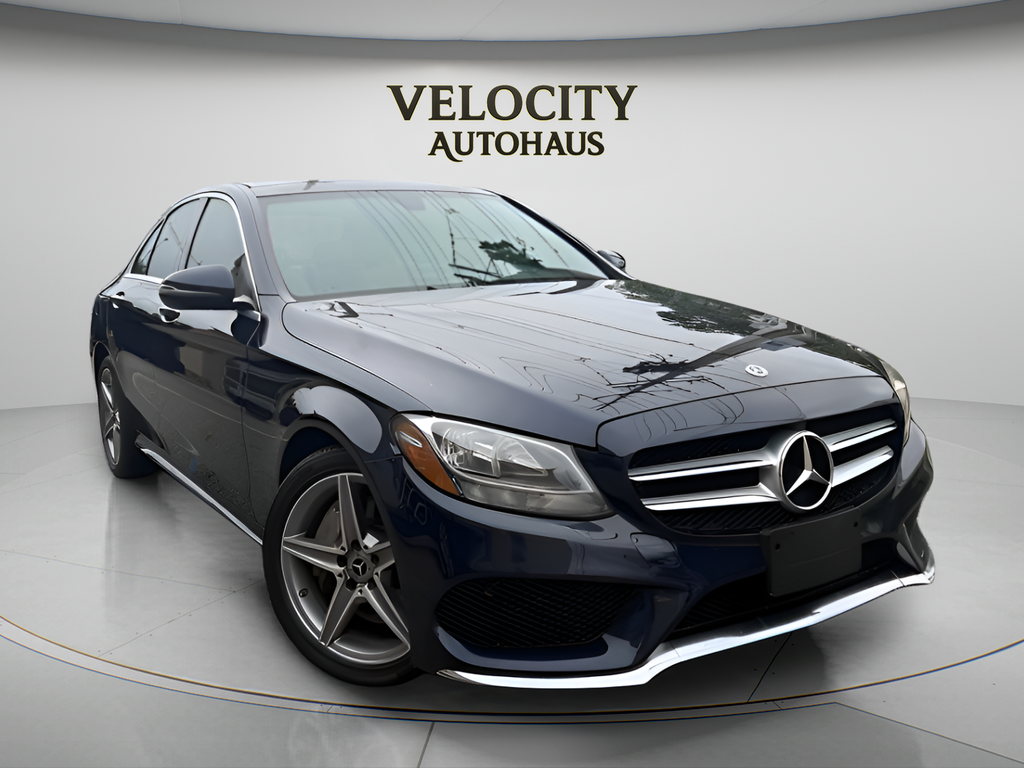 Blue 2018 Mercedes-Benz C-Class Sedan All-Wheel Drive 9-Speed Automatic