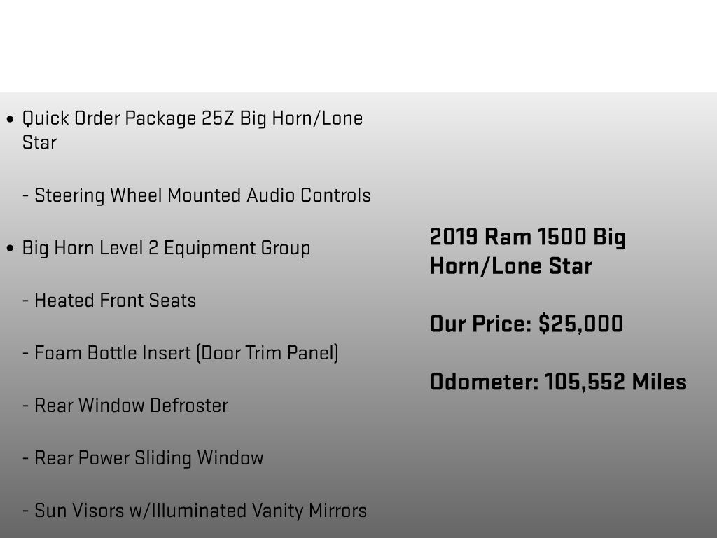 2019 Ram 1500 Big Horn/Lone Star Red at Bob Ruth Ford