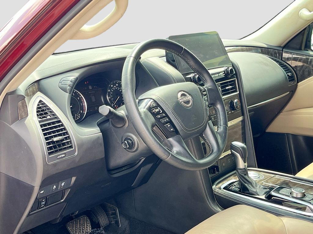 2021 Nissan Armada Platinum Red at Joe Myers Mazda Kia