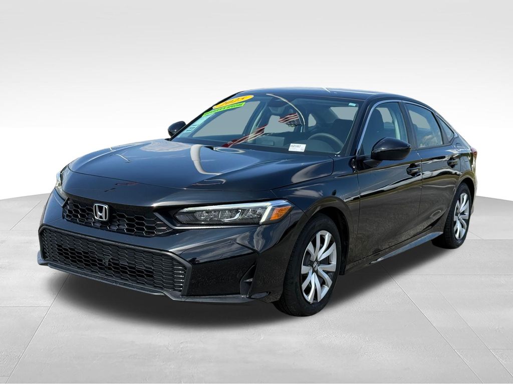 Gray 2025 Honda Civic Sedan Front-Wheel Drive Continuously Variable Transmission