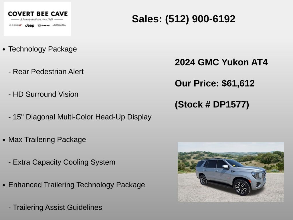 Used Car 2024 Gmc Yukon  At4 For Sale Under $70,000 In Austin, Texas
