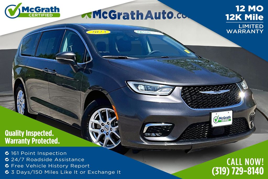 Gray (Granite Crystal Metallic Clearcoat) 2023 Chrysler Pacifica Touring L FWD Minivan Front-Wheel Drive 9-Speed Automatic