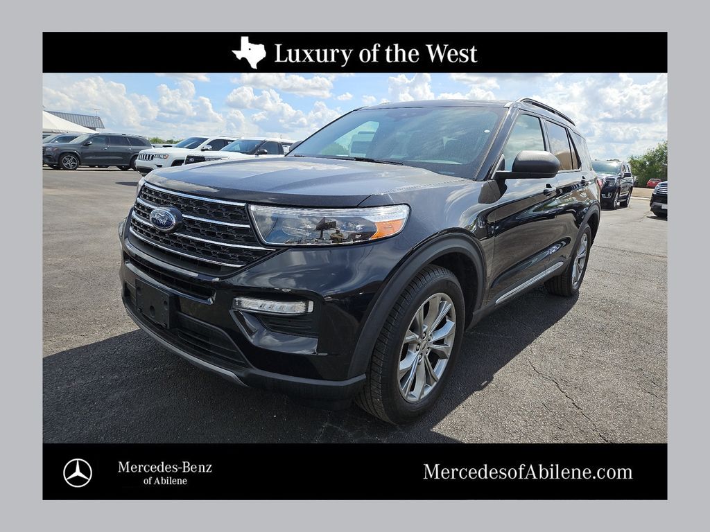 Black Metallic 2020 Ford Explorer XLT AWD SUV / Crossover All-Wheel Drive Automatic