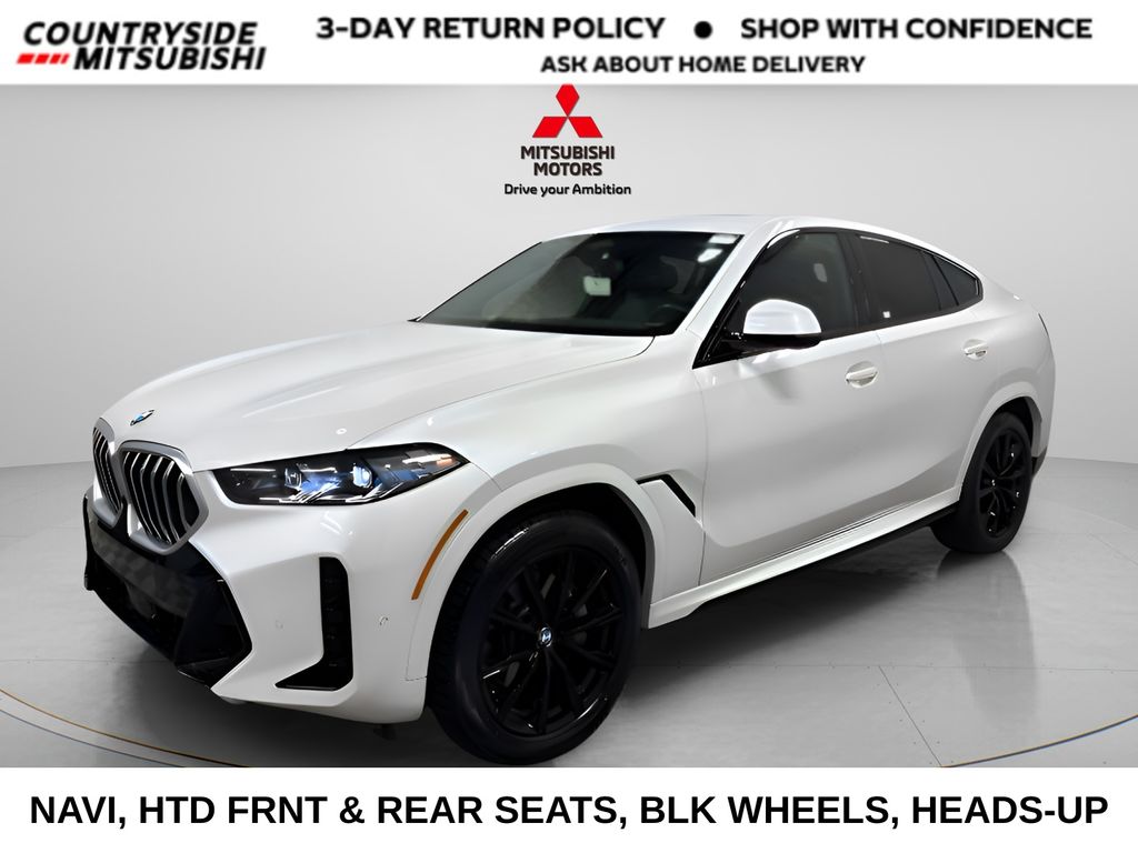 White Metallic 2025 BMW X6 SUV / Crossover All-Wheel Drive 8-Speed Automatic