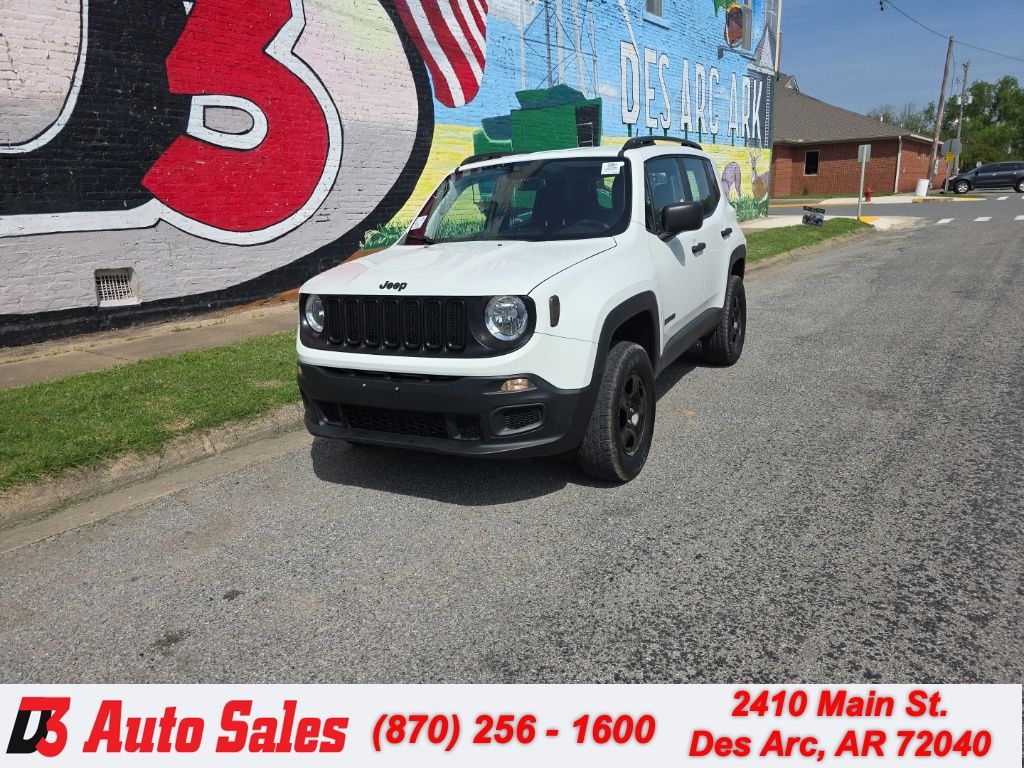 Alpine White 2018 Jeep Renegade Sport 4WD SUV / Crossover Four-Wheel Drive 9-Speed Automatic