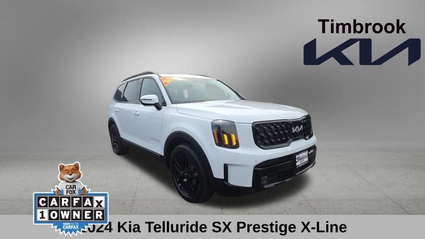 Glacial White Pearl 2024 Kia Telluride SUV / Crossover All-Wheel Drive 8-Speed Automatic