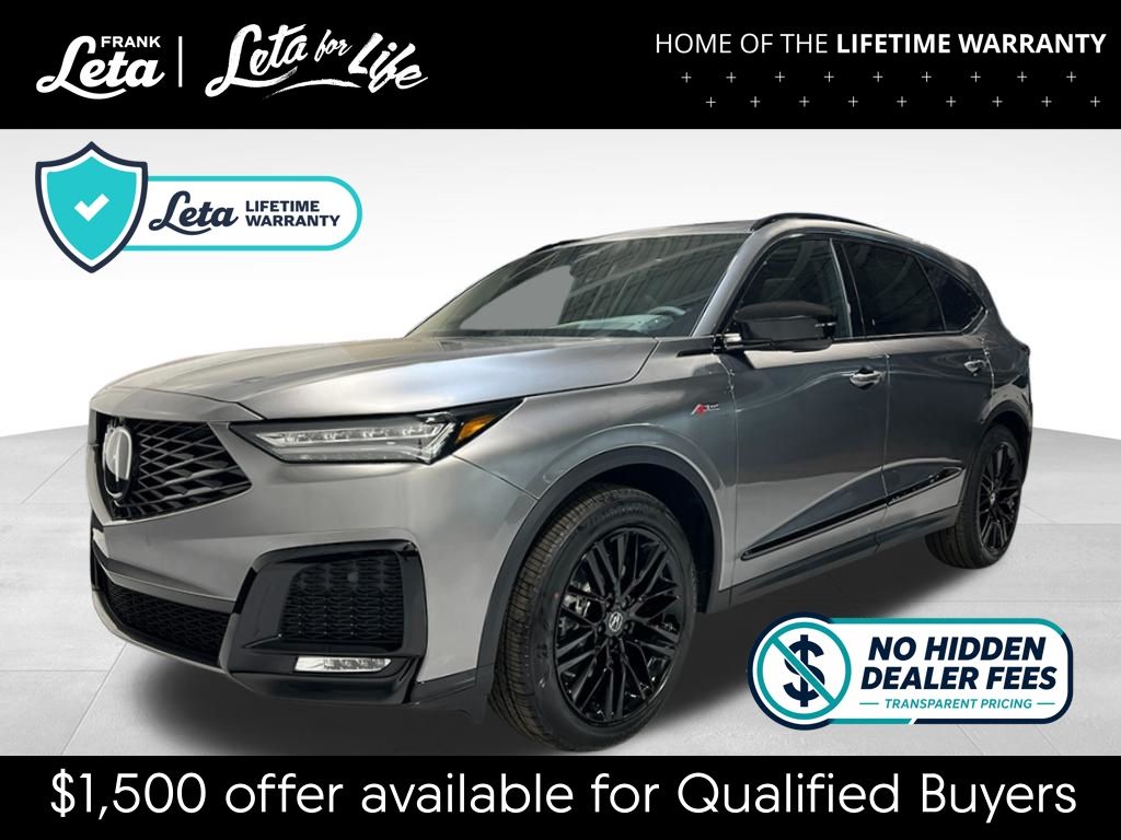 Liquid Carbon Metallic 2026 Acura MDX SUV / Crossover All-Wheel Drive Automatic