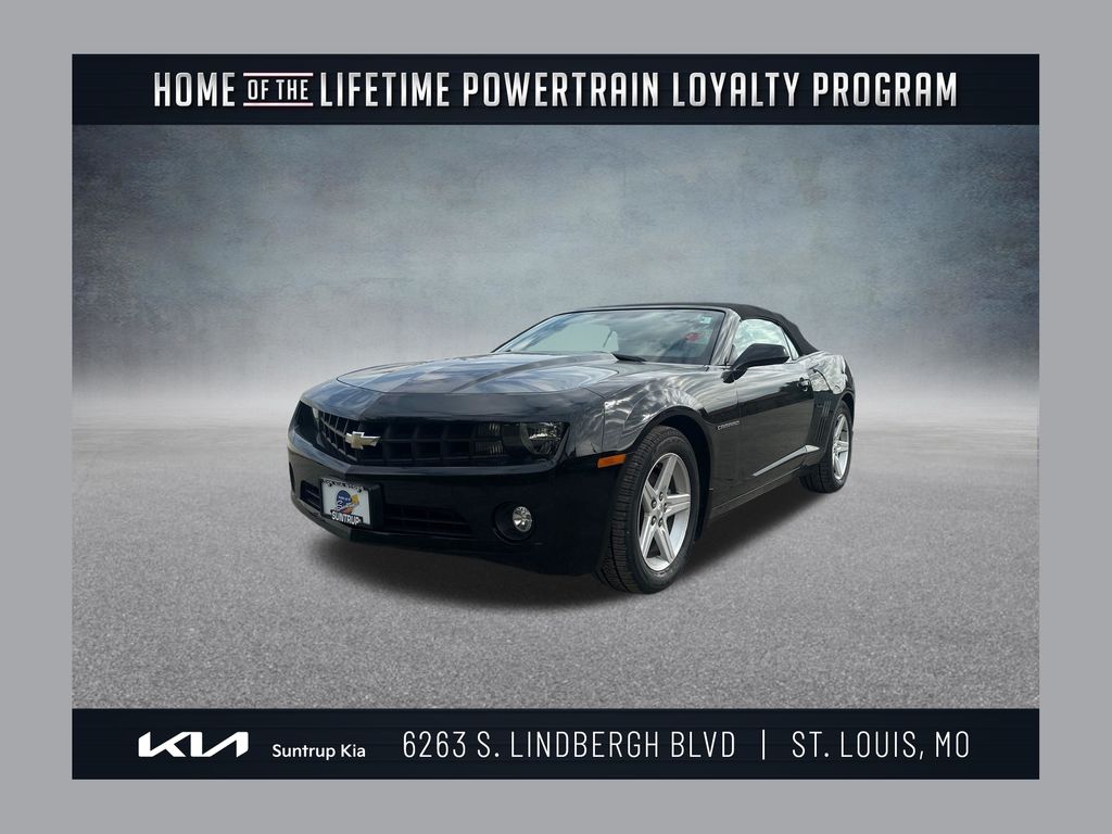 Black 2012 Chevrolet Camaro Convertible Rear-Wheel Drive 6-Speed Manual