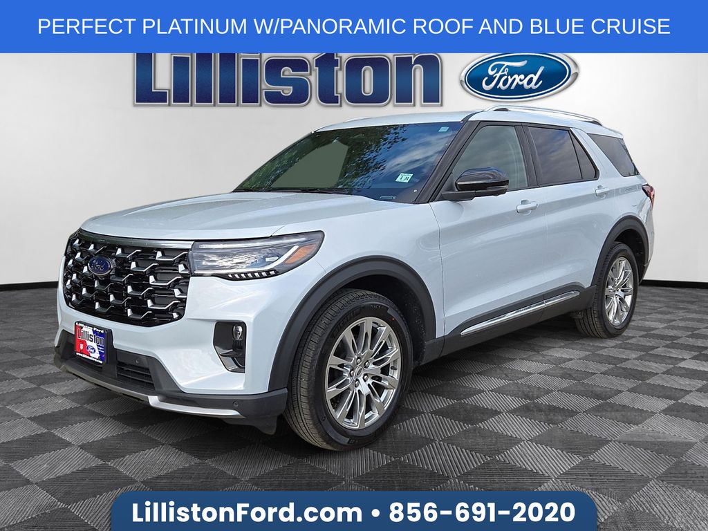 White Metallic 2026 Ford Explorer SUV / Crossover All-Wheel Drive Automatic